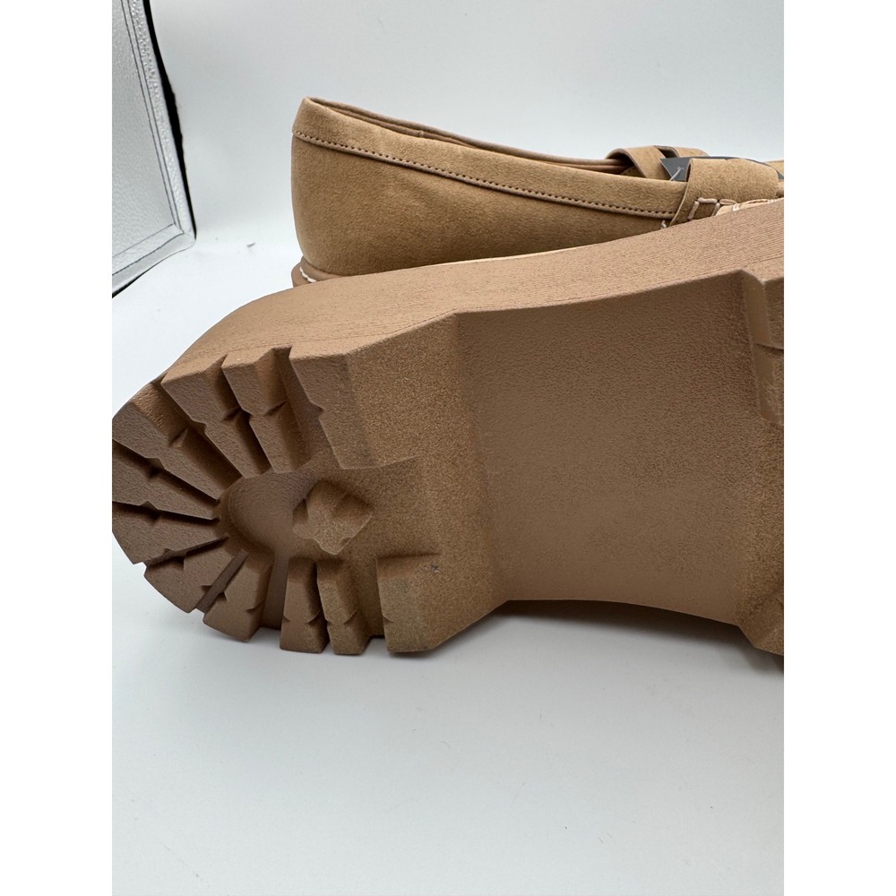 Torrid Womens Tan Faux Suede Platform Lug Sole Penny Loafers 10.5WW 41650019 - Picture 4 of 8